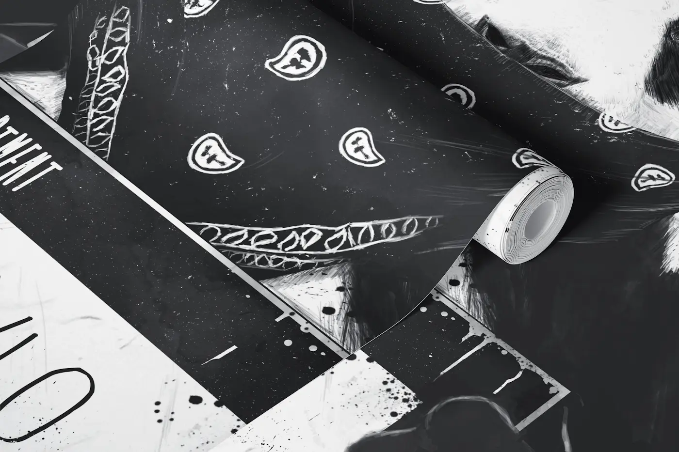 Bad panda wallpaper roll