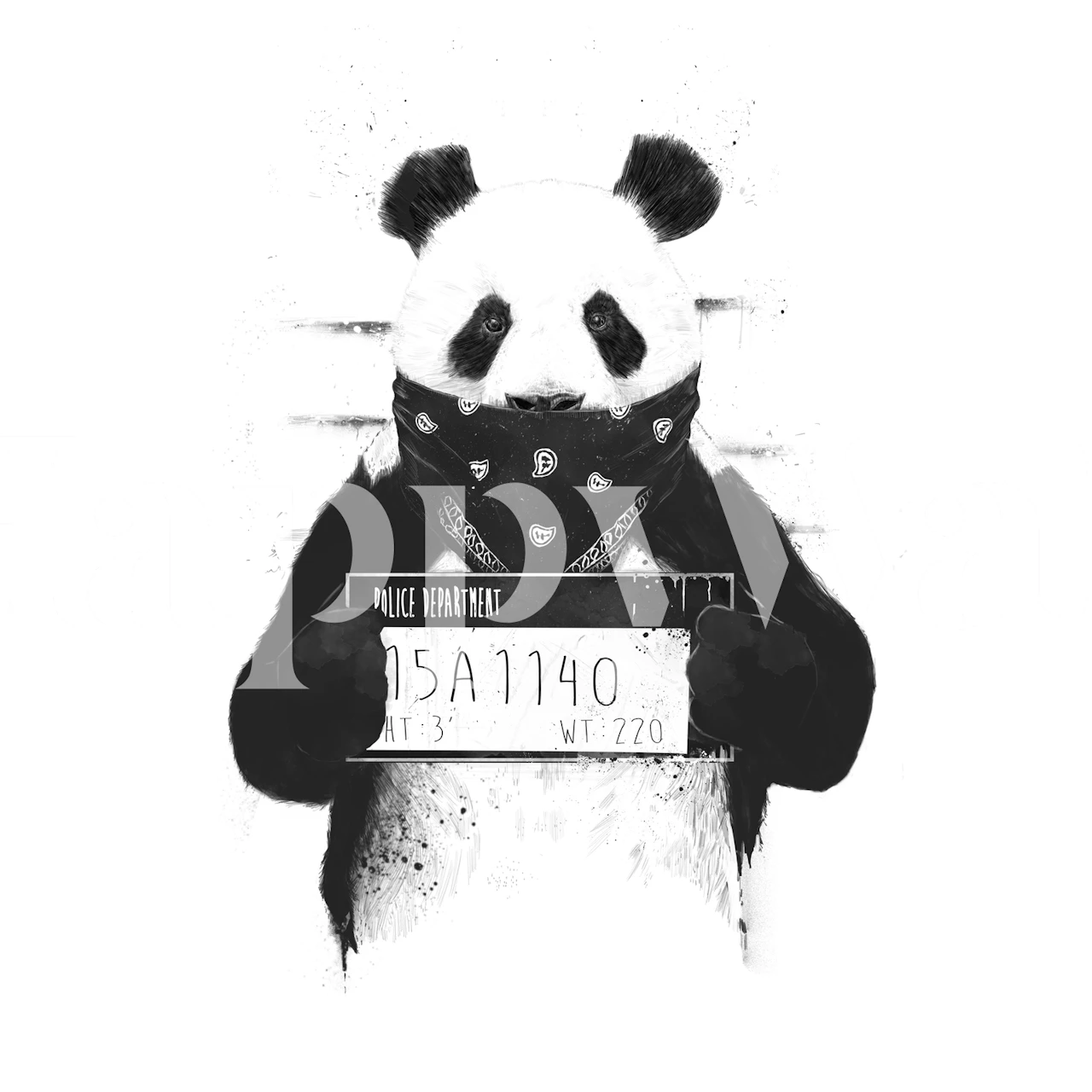 Bad Panda wallpaper in a room