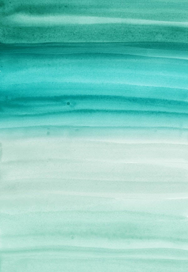 Teal Watercolor Abstract 1