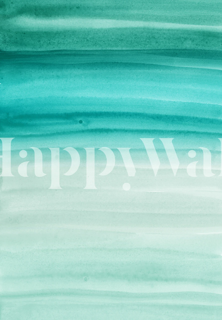 Teal gradient watercolor abstract wallpaper