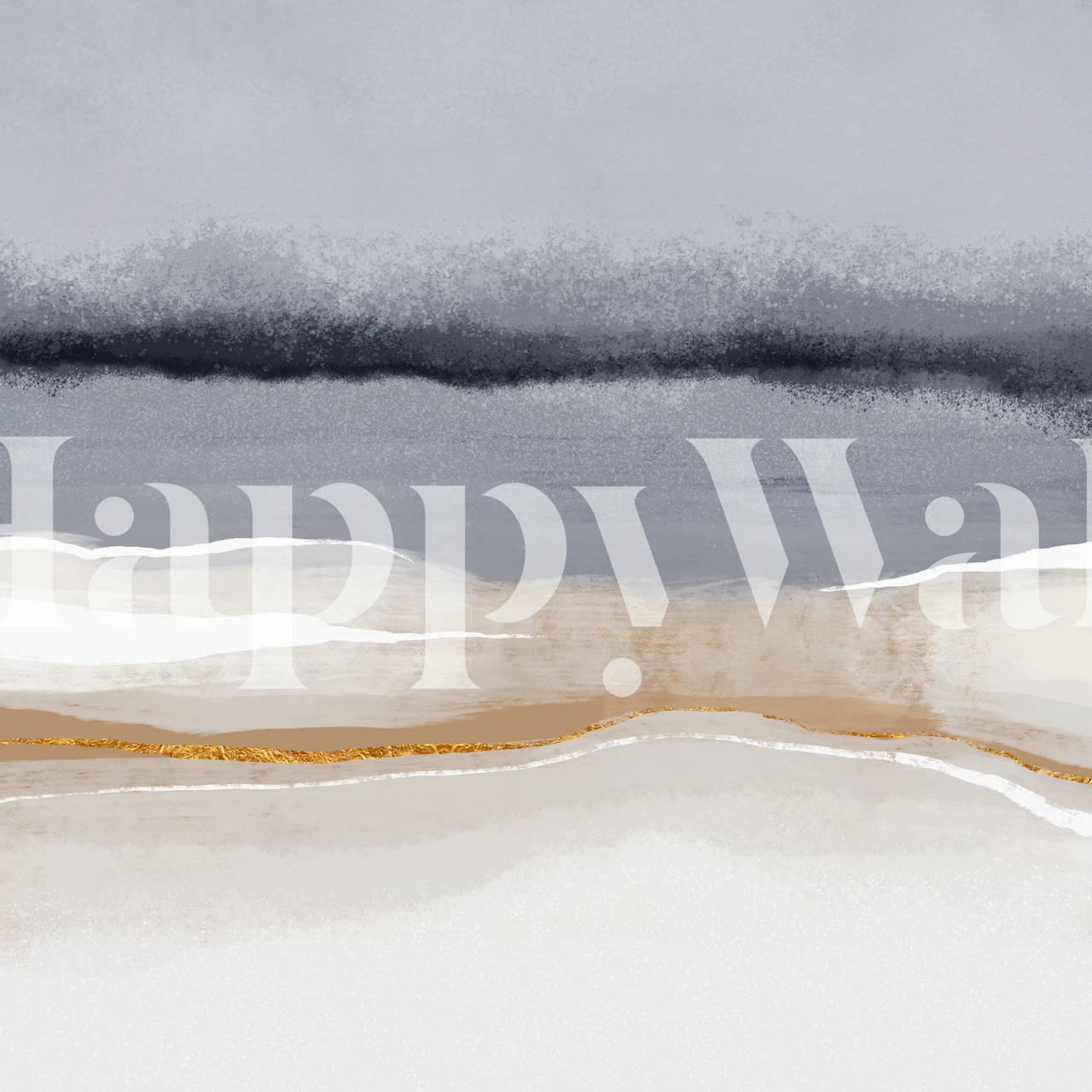 Papel pintado Winter Horizon en una habitación acogedora