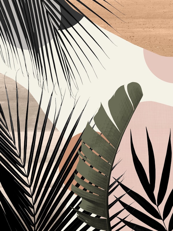 Abstract Banana Palm Oasis 1