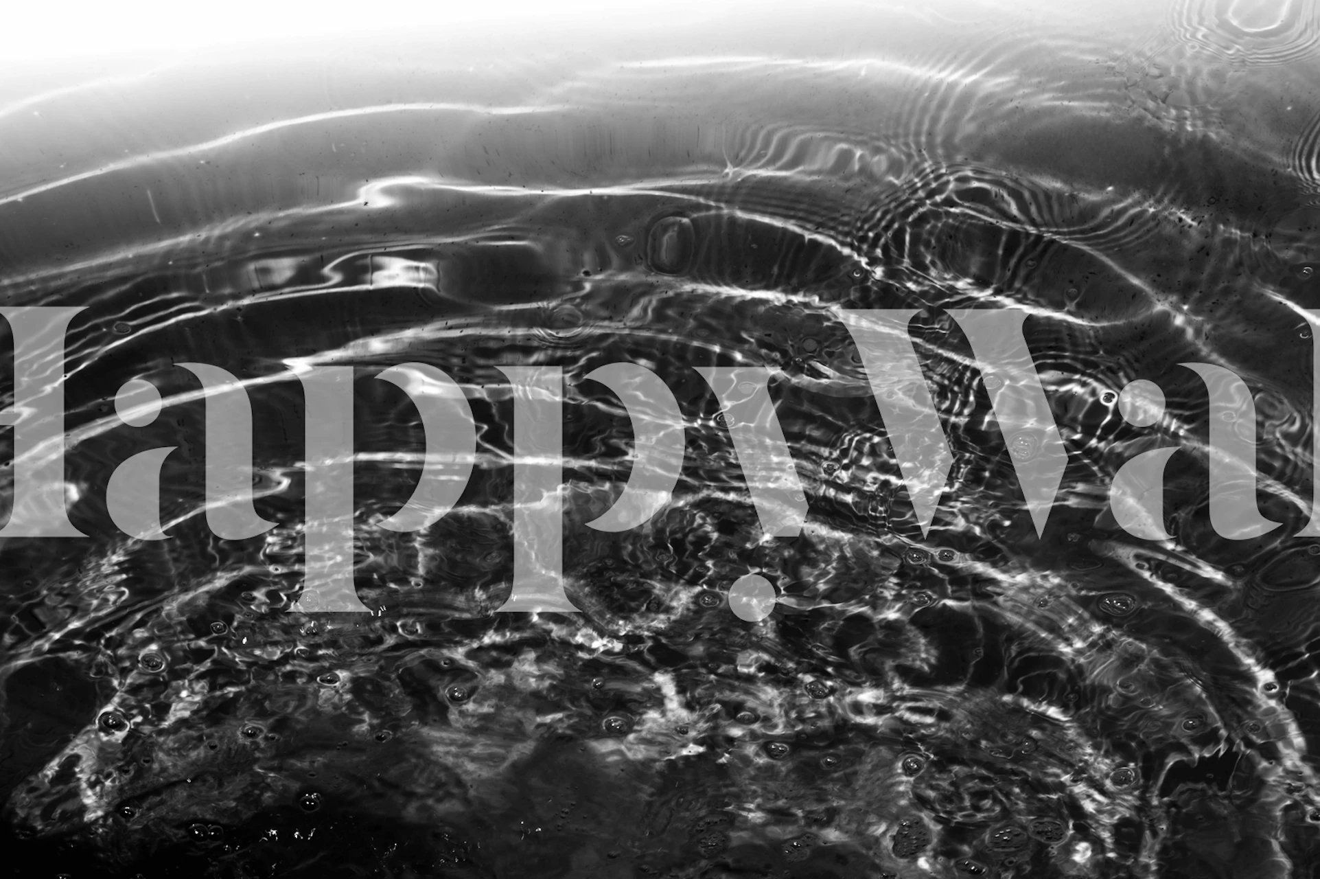 Černo-bílý oceán tapetový design