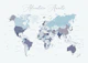 Adventure Awaits Map of World