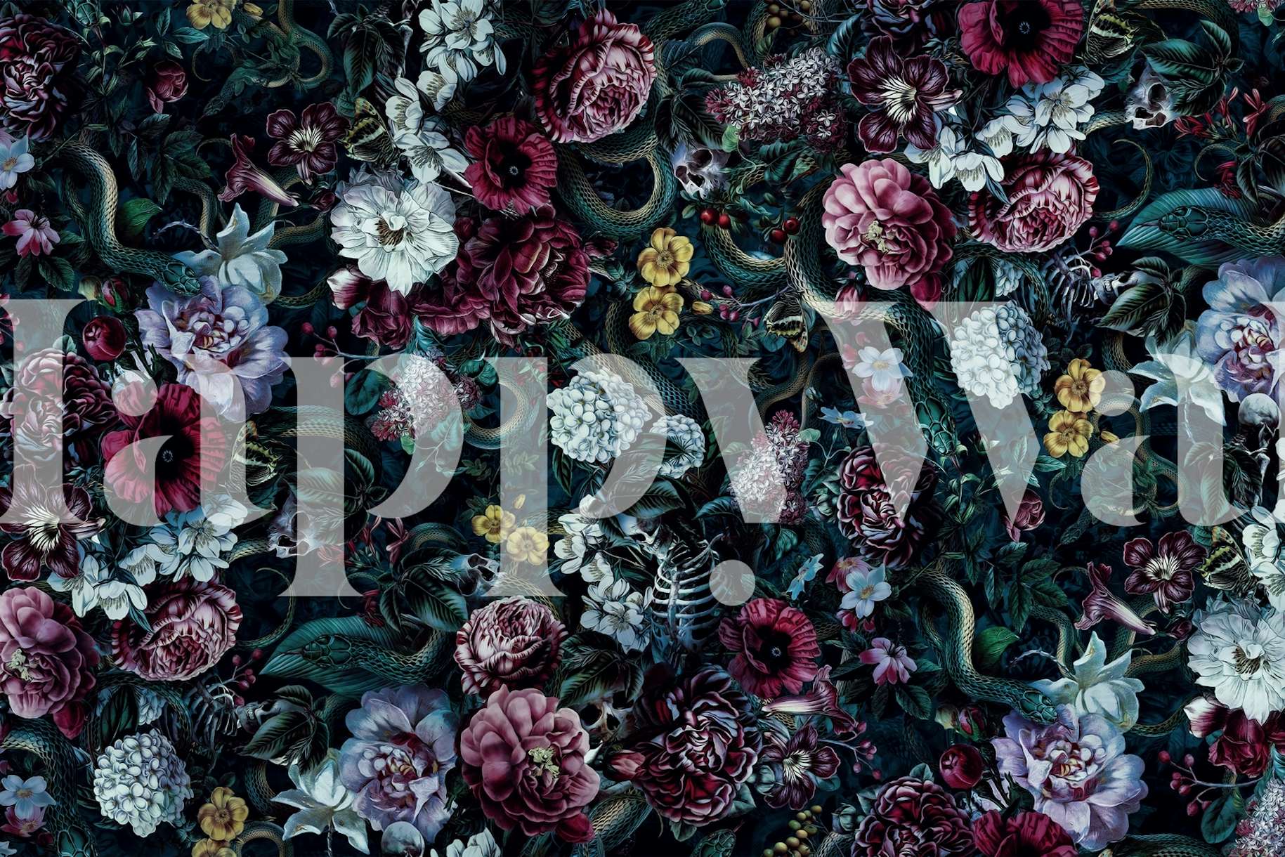 Buy Skulls and Snake II wallpaper - Happywall