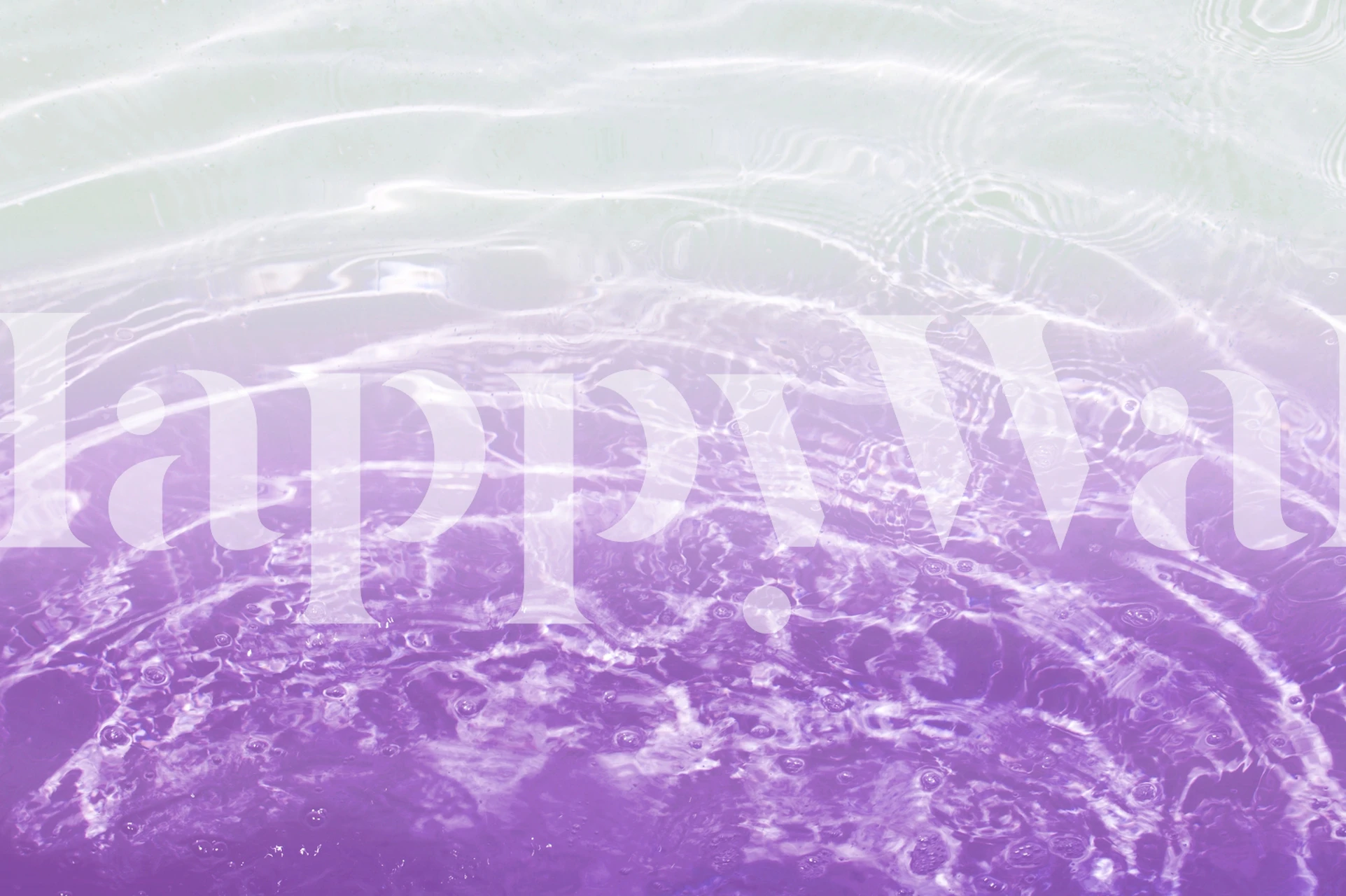 Soft Purple Gray Ocean Dream wallpaper in a room