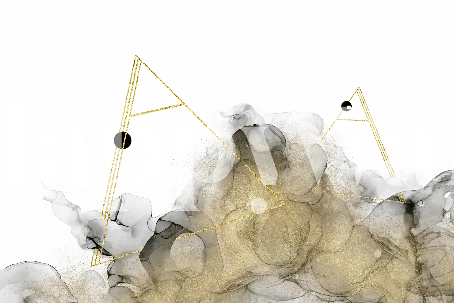 Apstraktni dizajn tapeta u sobi