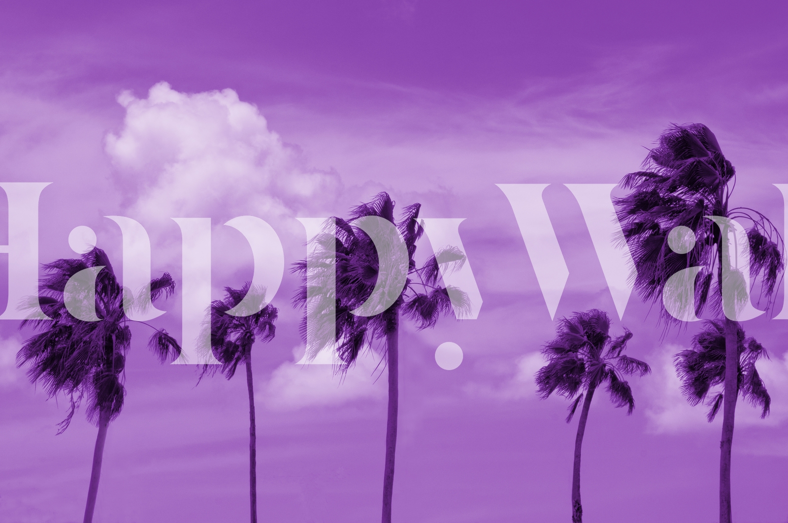 Palm Trees Oasis 3 Wallpaper | Happywall
