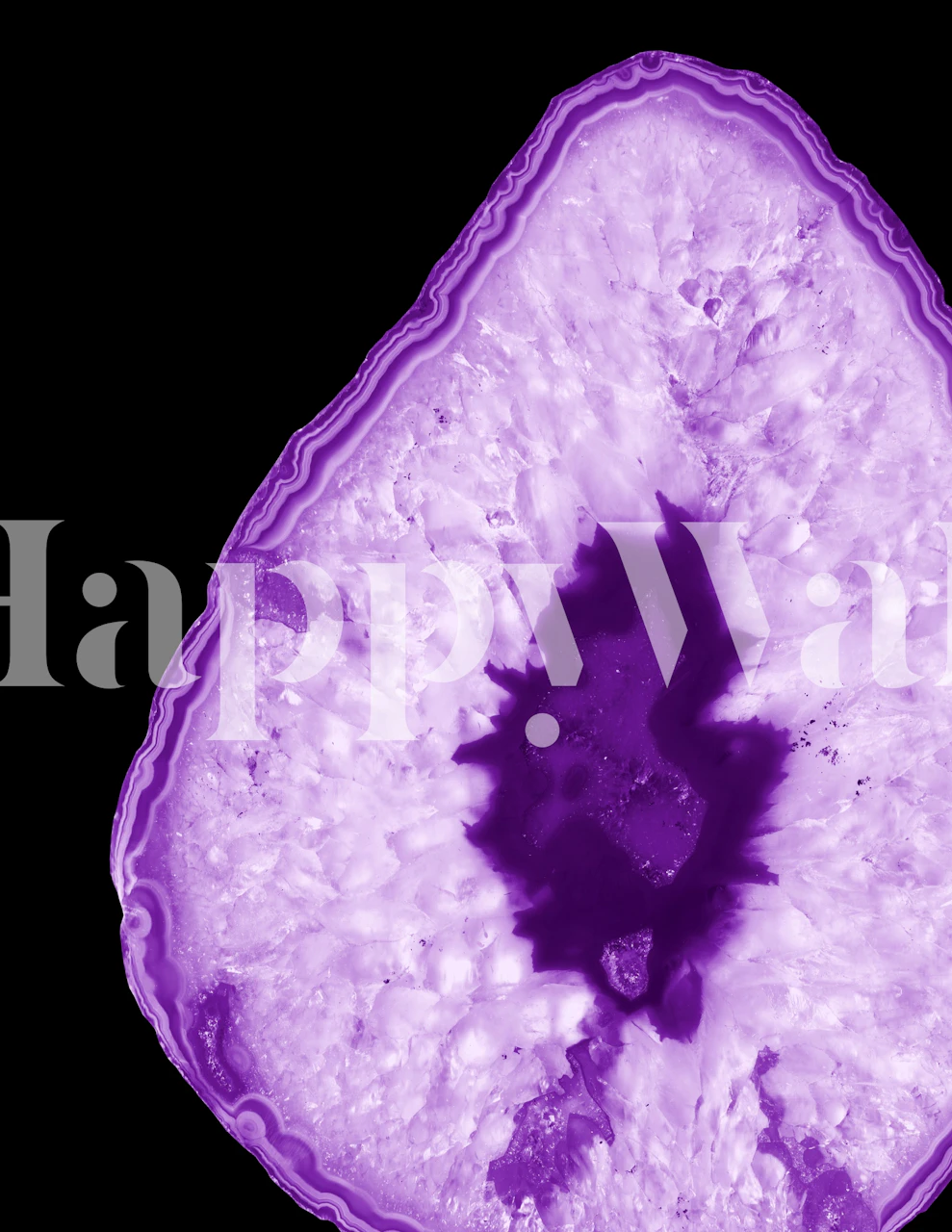 Purple agate pattern with black background wallpaper