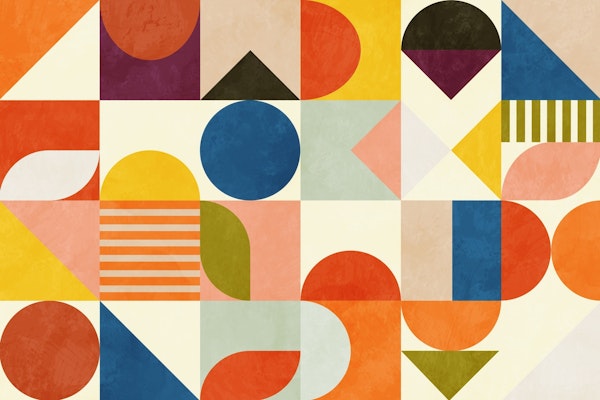 Mid Century Bauhaus vivid