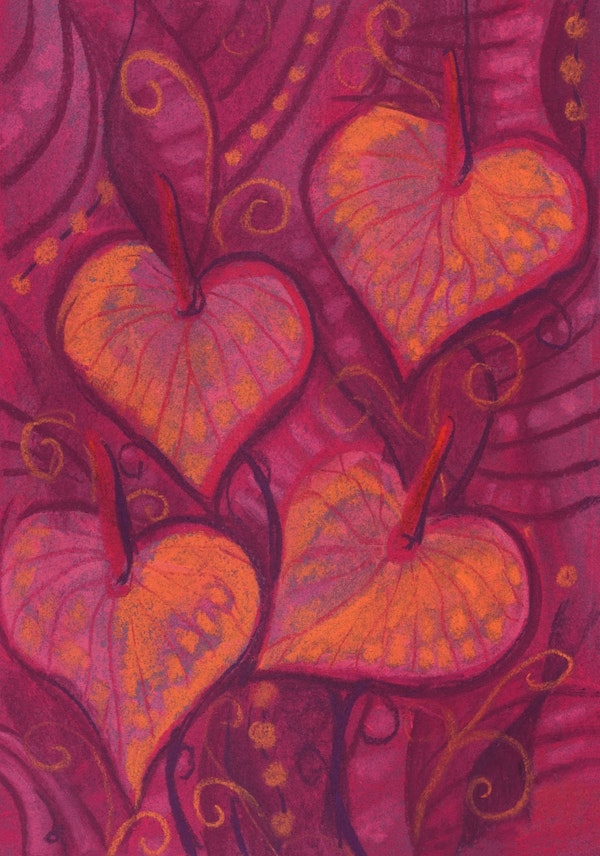 Hearty Flowers Floral Painting