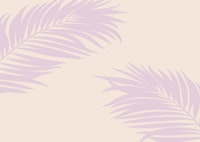 Purple Palm Leaf Art behang