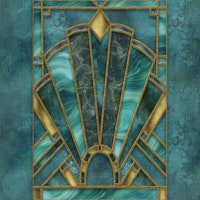 Stained Glass Art Deco papiers peint