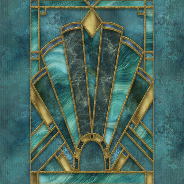 Stained Glass Art Deco