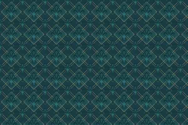 Art Deco Emerald Green