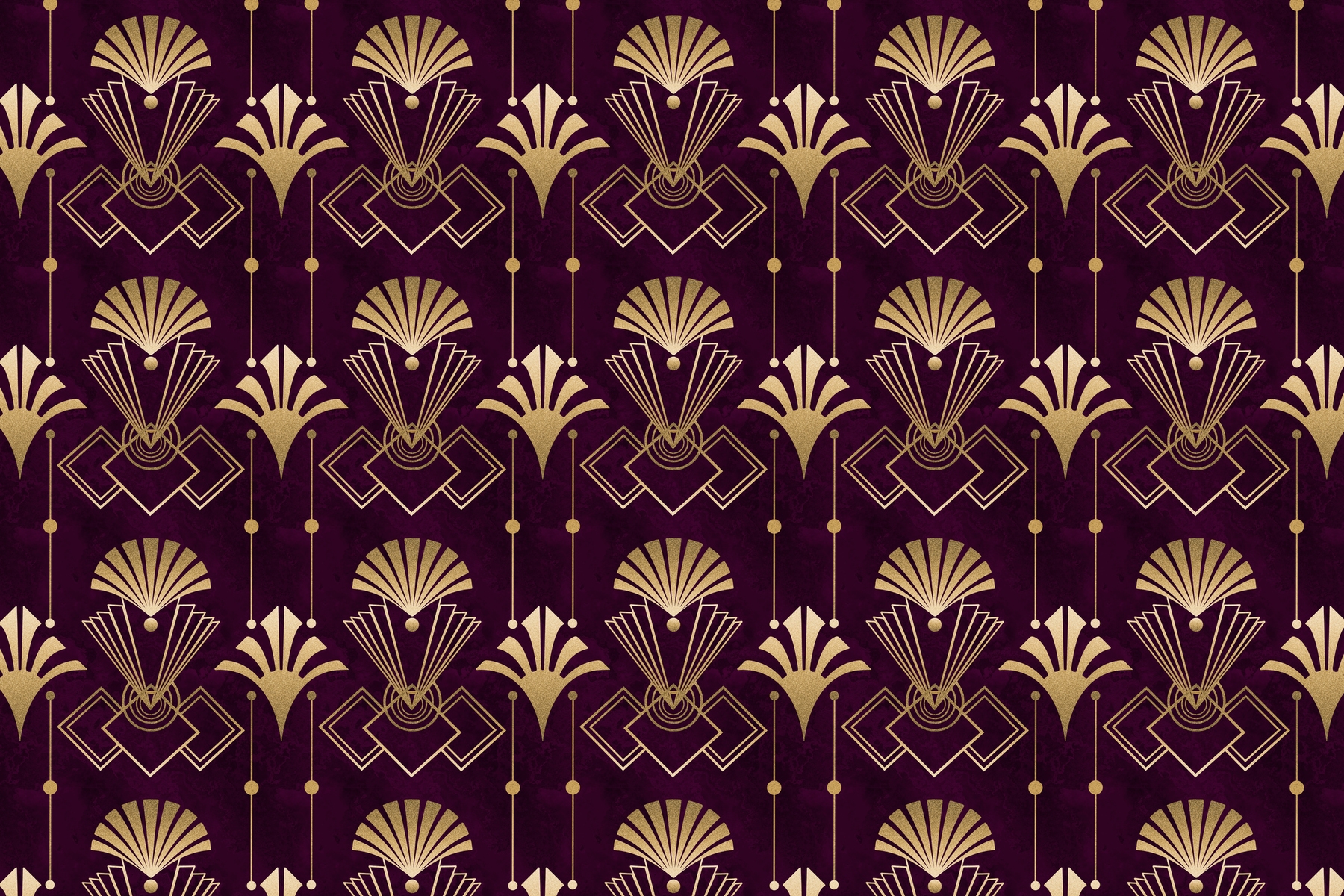 Versace Barocco Ditsy Flower BurgundyGold Metallic Wallpaper  935857