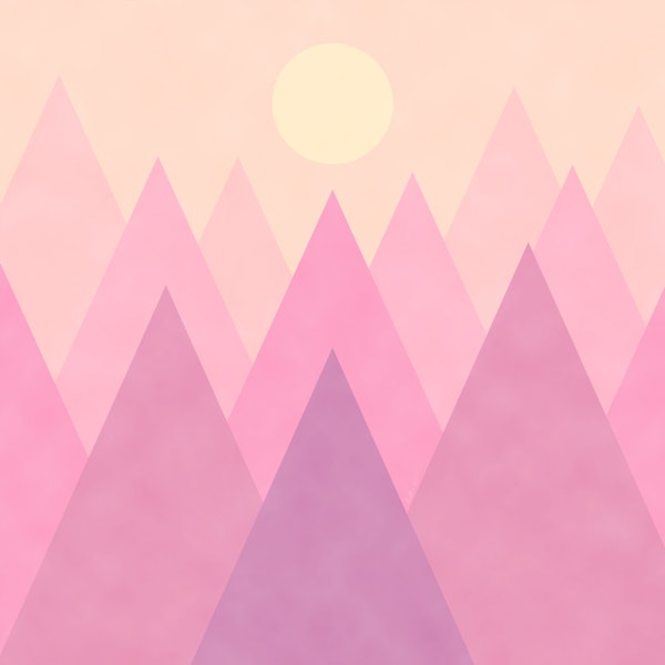 Soft Pink Candy Mountains