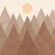 Neutral Brown Mountains