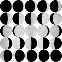 Retro Silver Moon Phases tapete