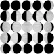 Retro Silver Moon Phases