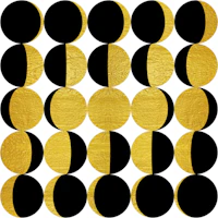Retro Golden Moon Phases tapete