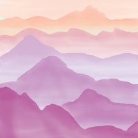 Purple Watercolor Mountains tapete