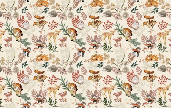 Nice animals autumnal nature