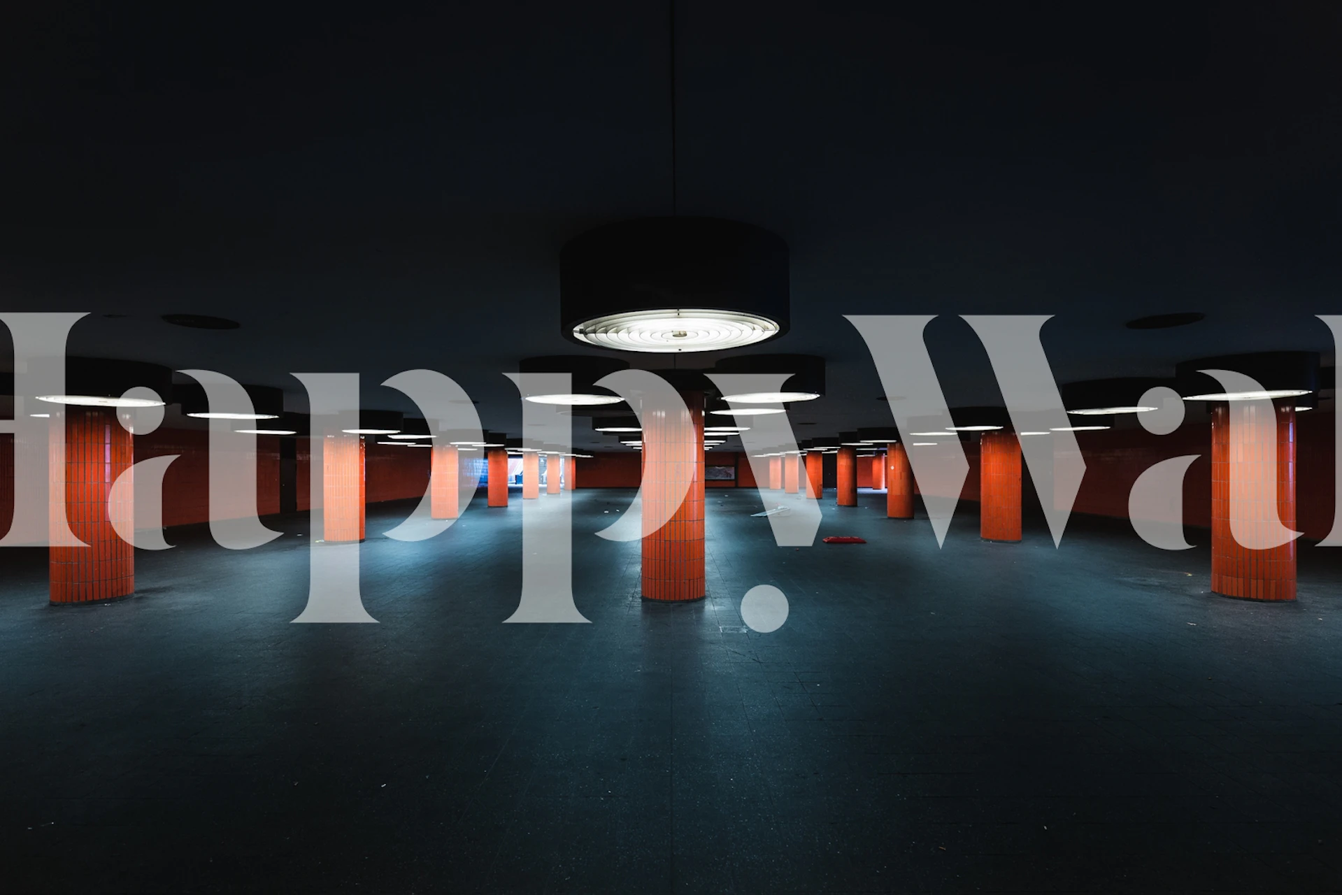 Berlin Underground wallpaper in modern room setting