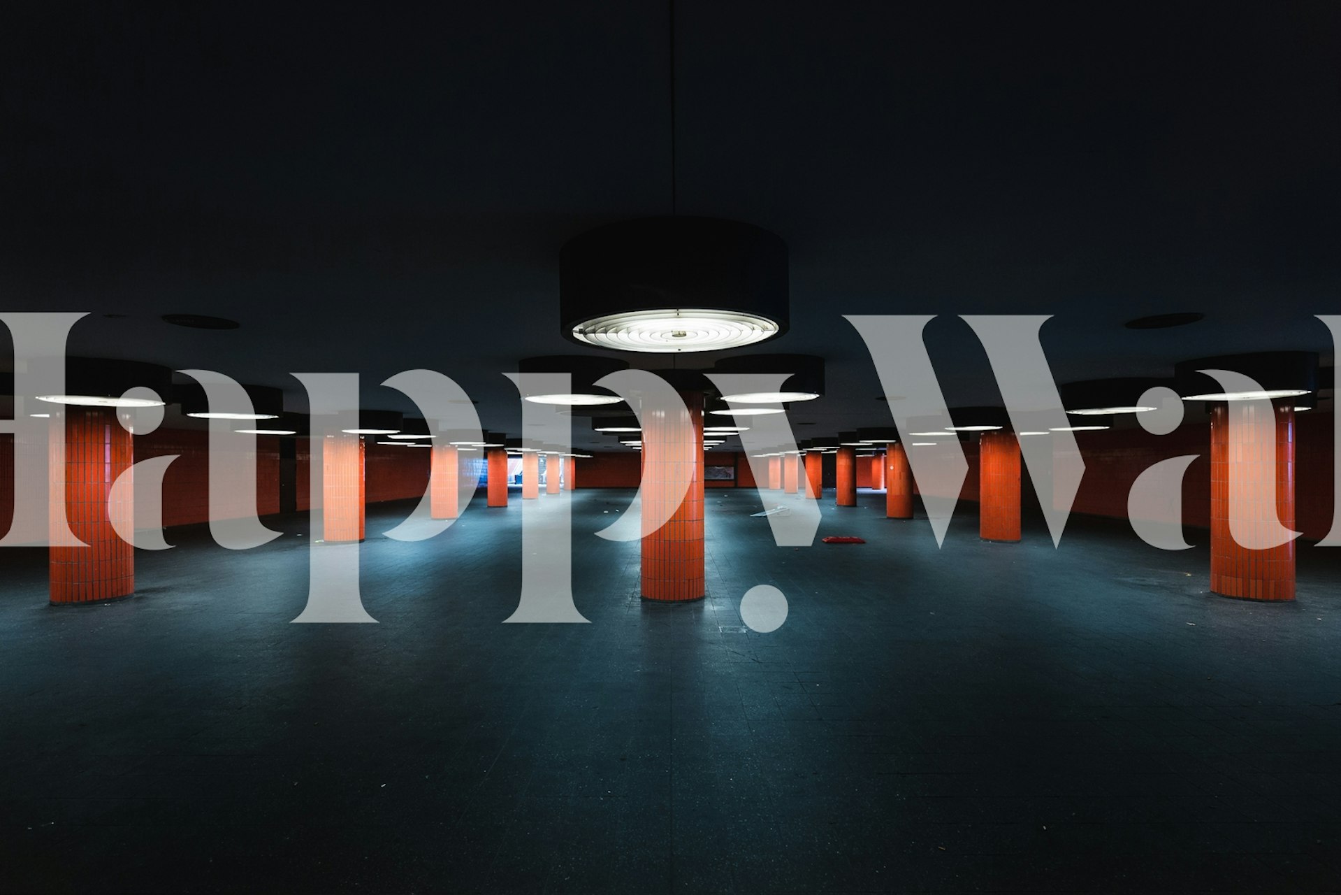 Berlin Underground wallpaper in modern room setting