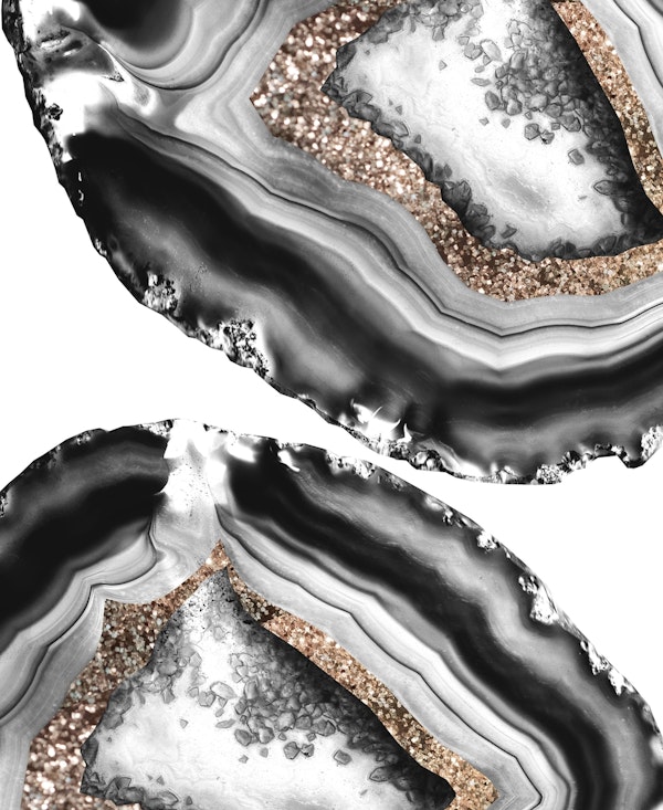 Agate Gold Glitter Glam 2