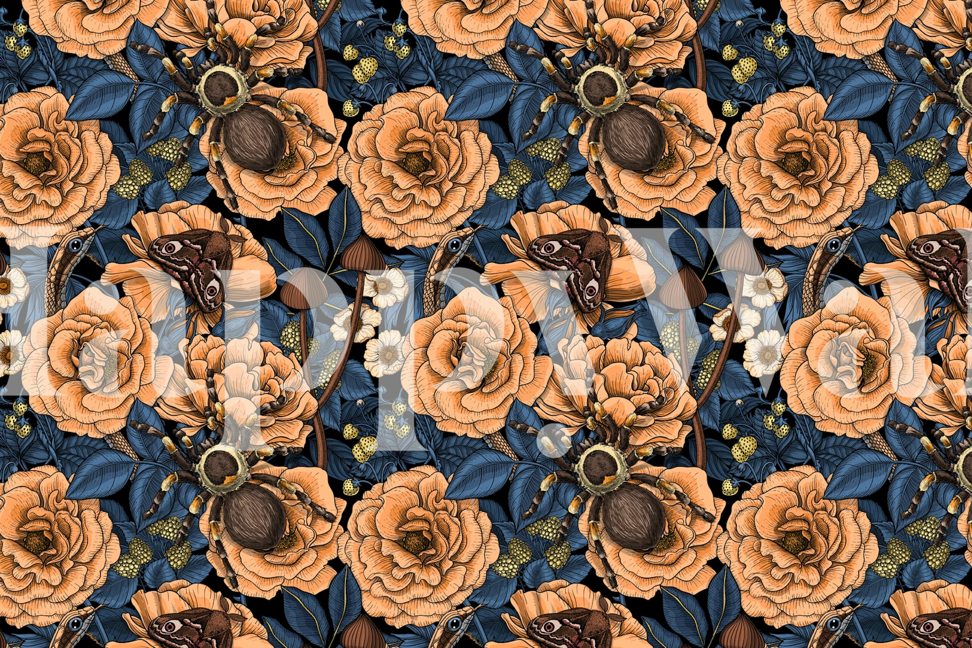 Dream garden 2 design di carta da parati floreale