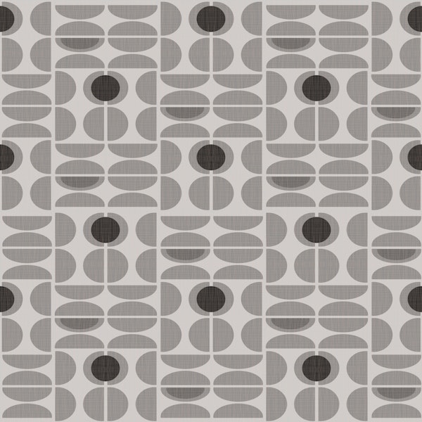 Geometric Grey Retro