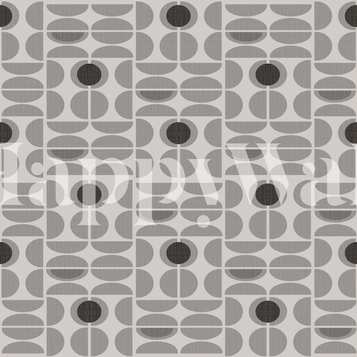 Geometric Grey Retro wallpaper - Happywall