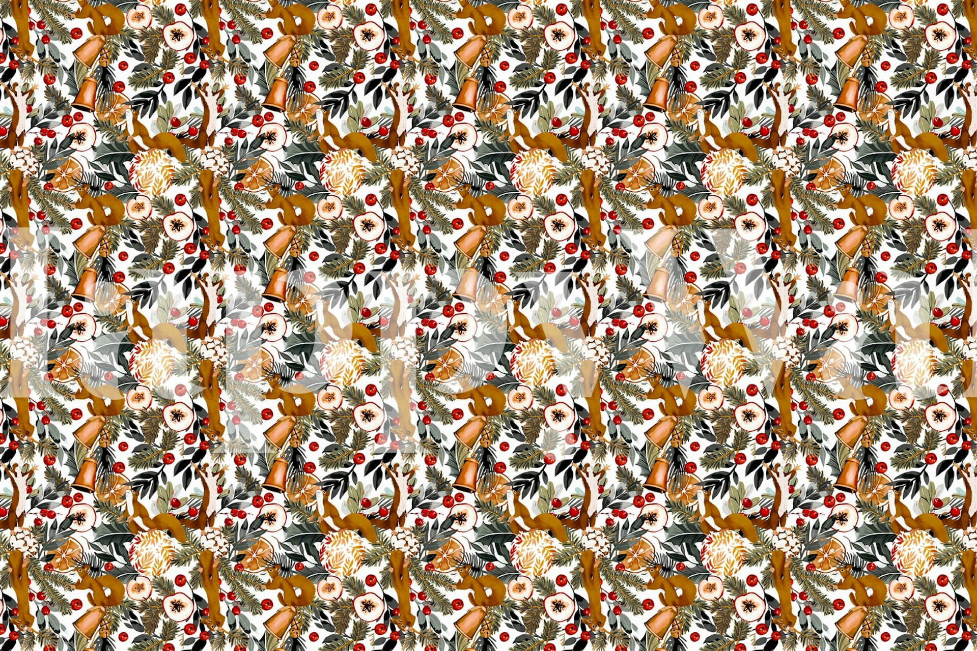 Squirrels Christmas Tree tapeta v pokoji