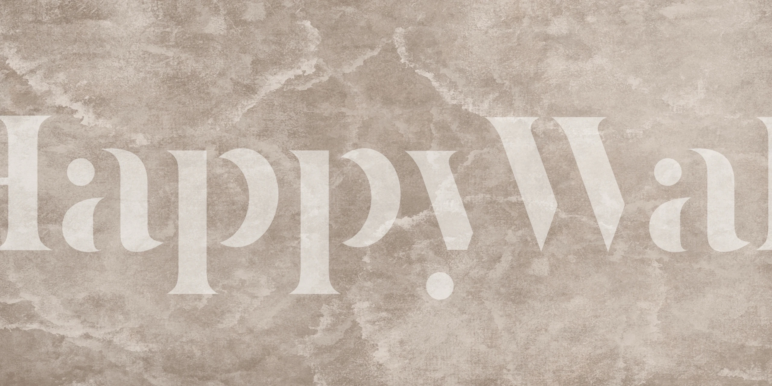 Coffee Break wallpaper displayed in a room