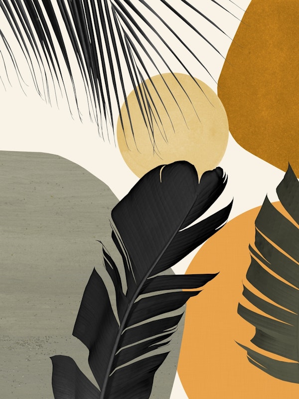 Abstract Banana Palm Leaf 2