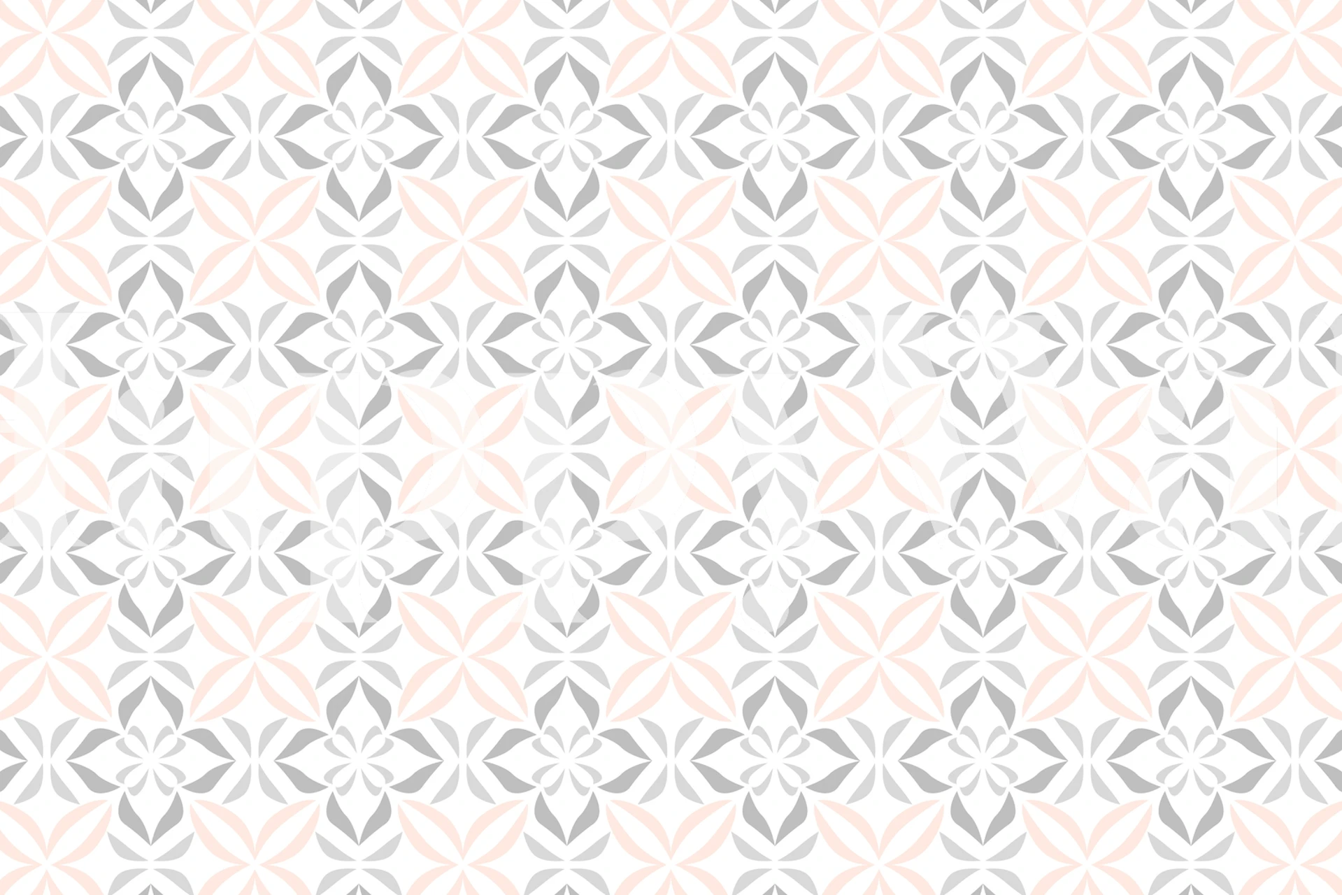 abstract geometrical floral pattern wall mural