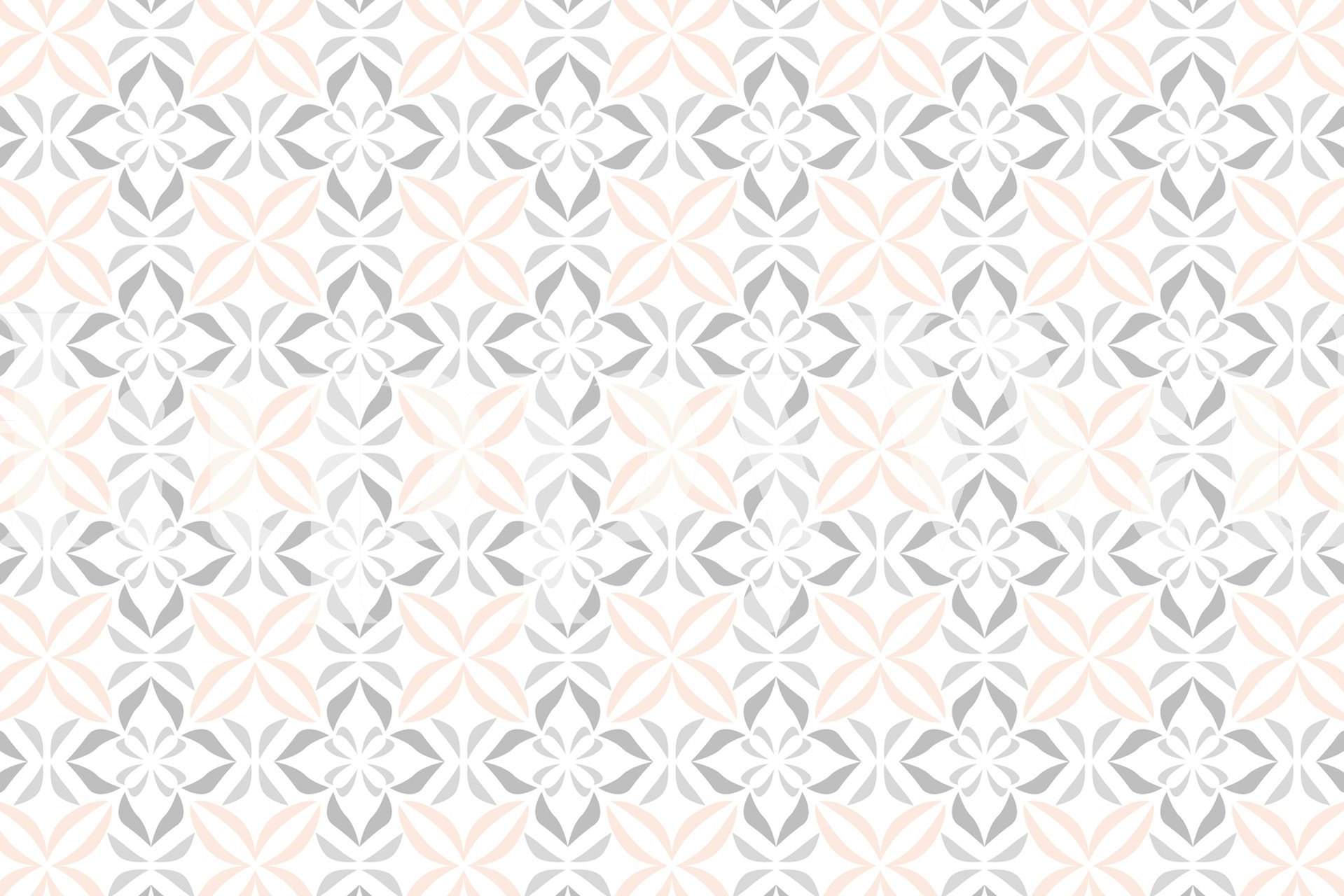 abstract geometrical floral pattern wall mural