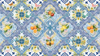 Mediterranean tiles and lemons tapety