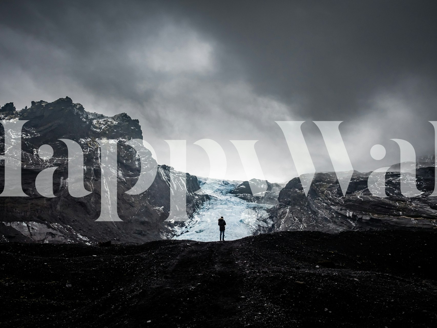 Ταπετσαρία Iceland Glacier σε ένα δωμάτιο