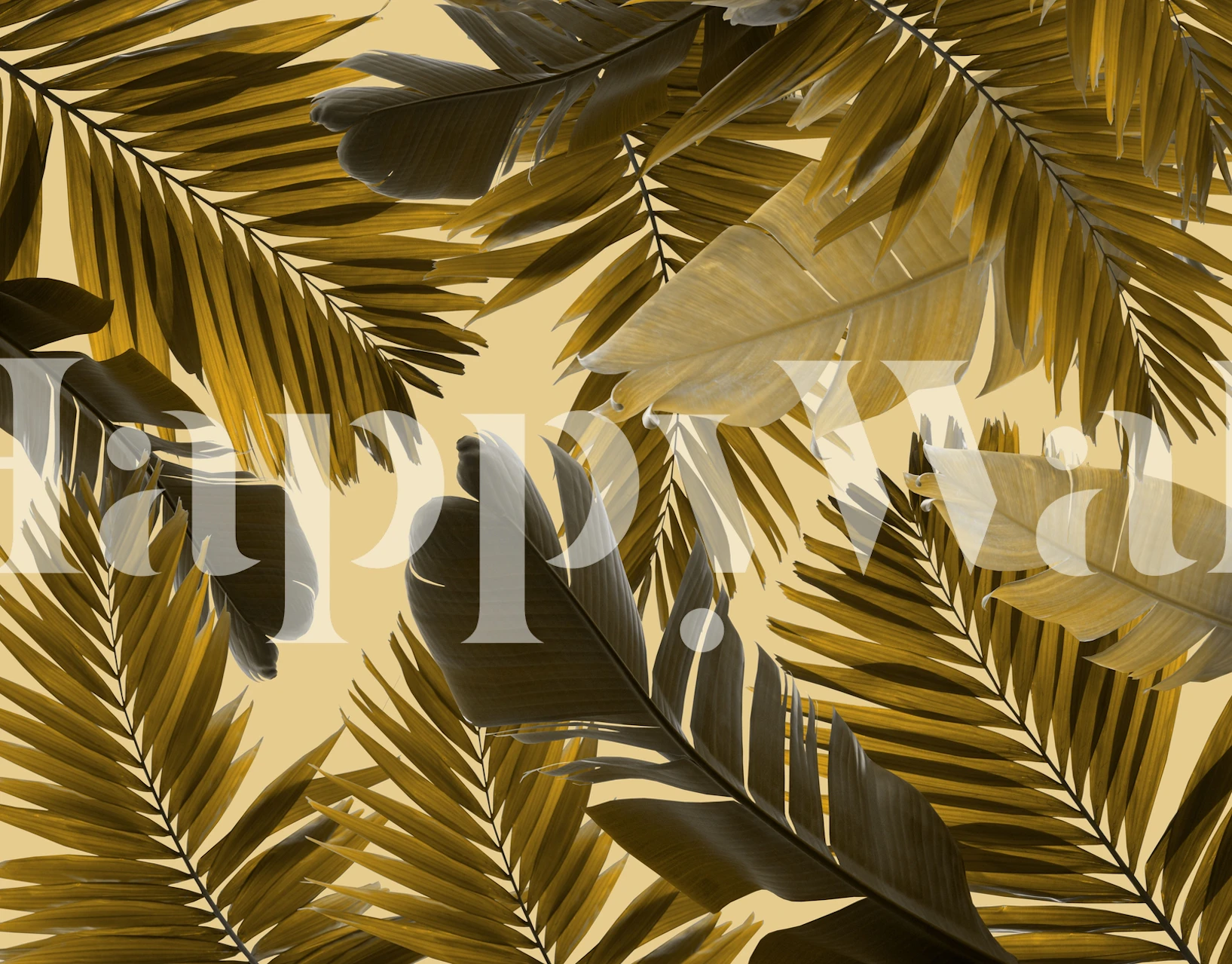 Jungle Leaves Finesse 1 tapetti huoneessa