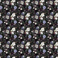Midnight Dark Botanical Dream - XS wallpaper