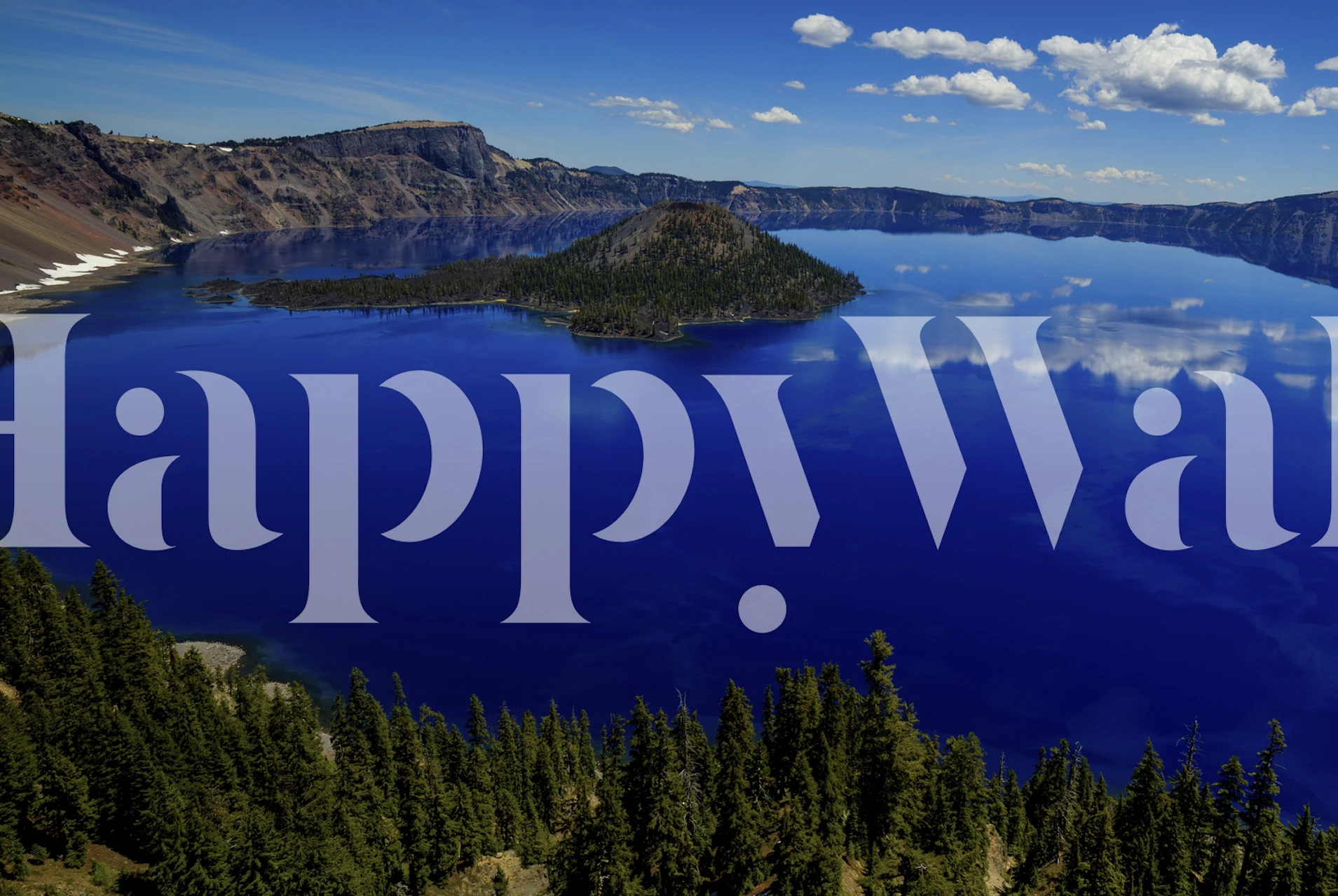 Crater Lake 1 wallpaper in a room