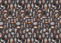 Nautilus charcoal grey rust tapete