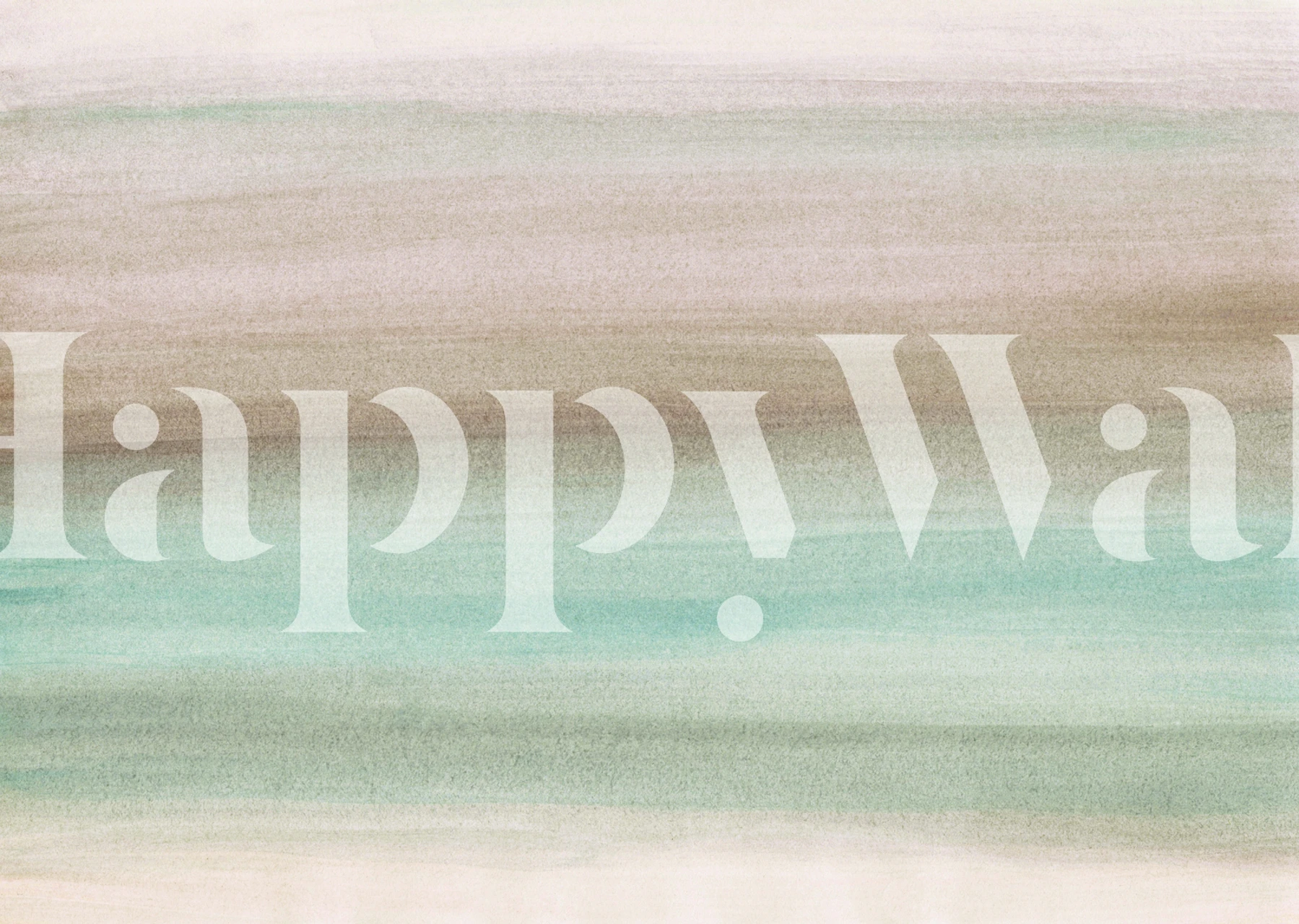 Soft green and brown watercolor wallpaper