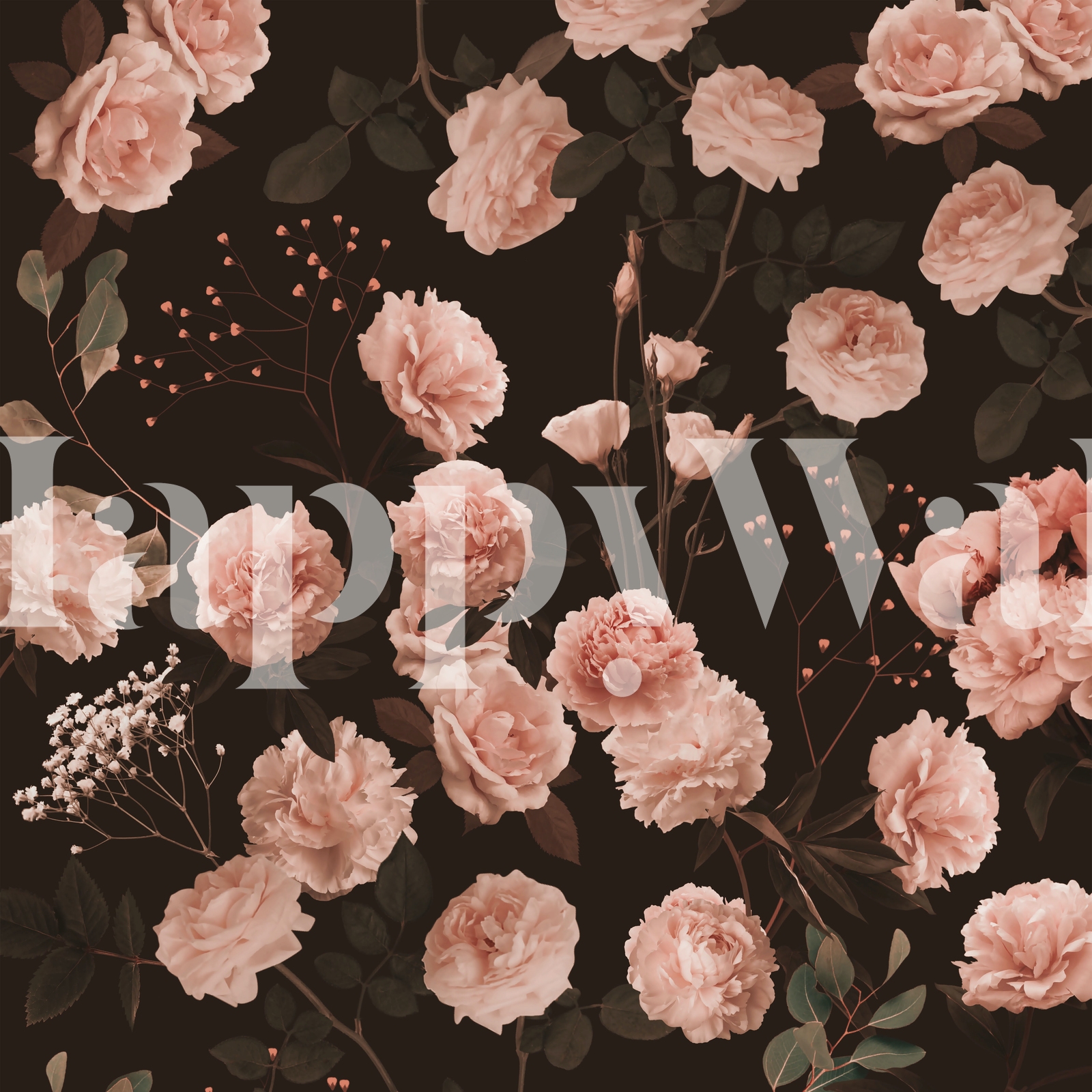 Romantic Pink Bouquet Wallpaper - Buy Online | Happywall