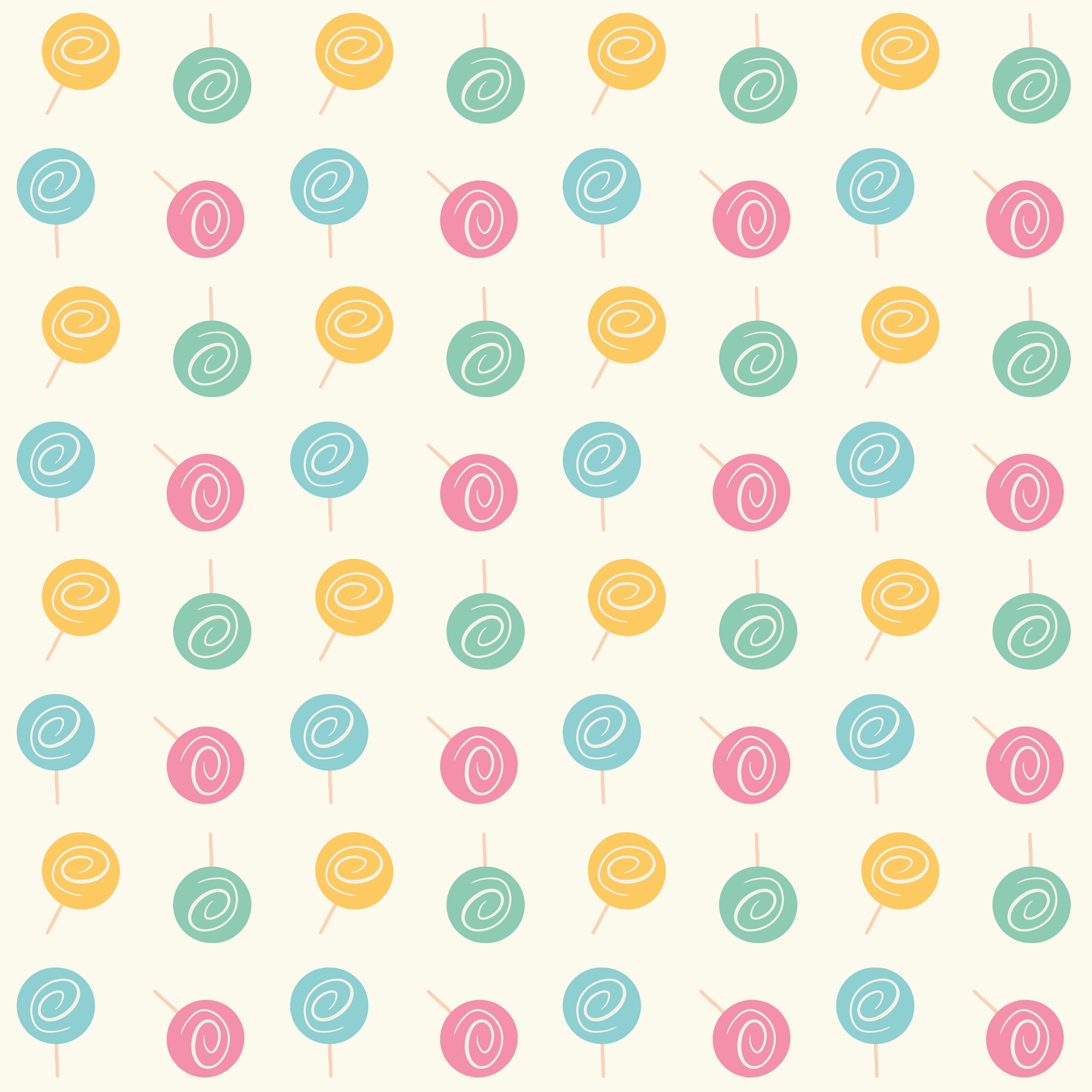 Add Some Sweetness to Your Walls with Colourful Lollipop Wallpaper