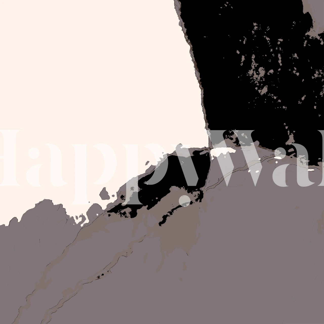 Abstract earth tones wall mural from Organic Nr 14 collection