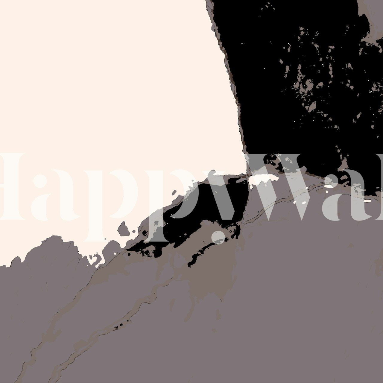 Abstract earth tones wall mural from Organic Nr 14 collection