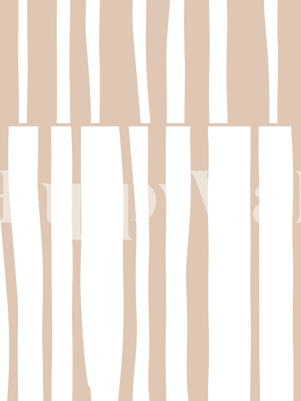Beige and white striped pattern wallpaper in minimalistic style